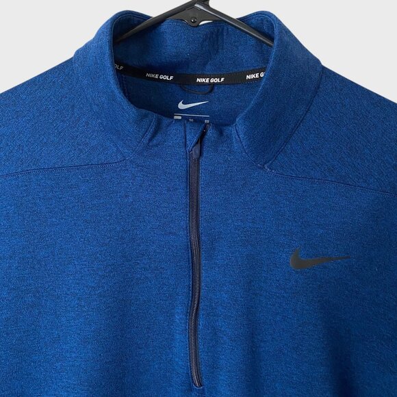 Nike Golf Therma Repel 1/2 Zip L/S Blue Men's Size XL Water-Repellant Sweatshirt - Picture 5 of 13